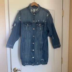 GUESS Women’s Long Line Denim Jacket